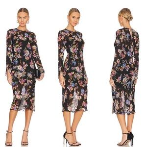 Collier Midi Dress in Mirabella, Amanda Uprichard